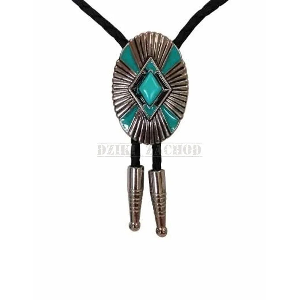 bolo krawat kowbojski ZIELONY DIAMENT