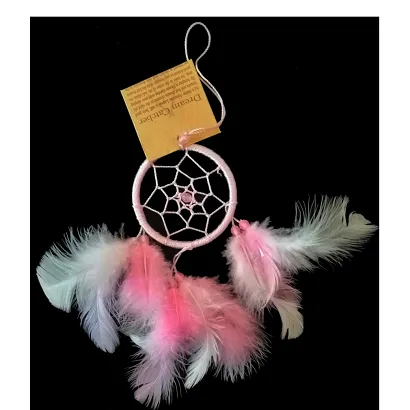 łapacz snów różowy 6 cm