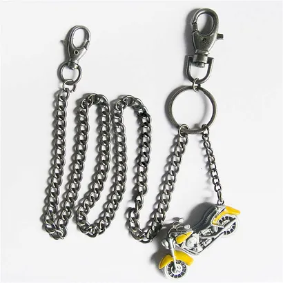 łańcuch do portfela z brelokiem V