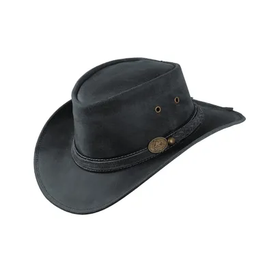 kapelusz skórzany IRVING black