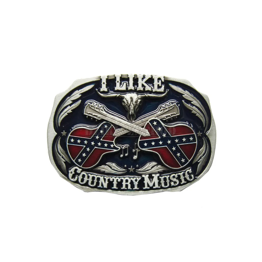 klamra do paska I LIKE COUNTRY MUSIC/REBEL kolor
