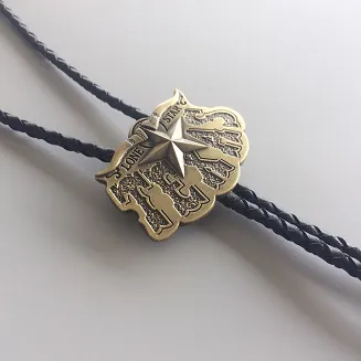 bolo krawat kowbojski TEXAS LONG HORN STAR II - 2
