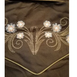 koszula kowbojska 081DA01 BRĄZOWA - 3