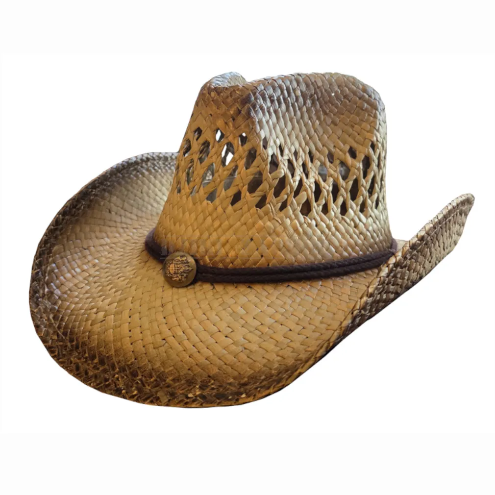 kapelusz słomkowy OTOK Z GUZIKIEM