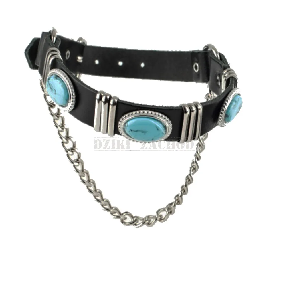 paski do kowbojek turkusowe