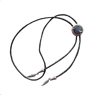 bolo krawat kowbojski SREBRZONE LABRADORYT II - 2