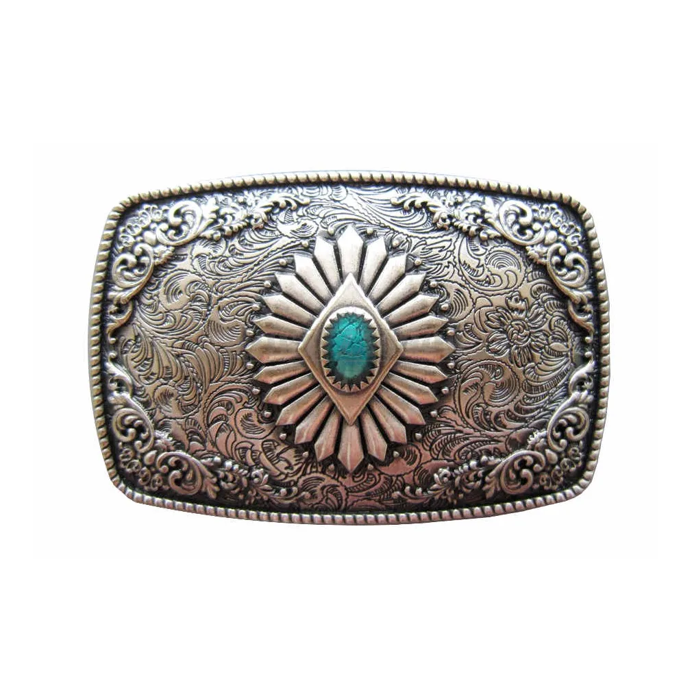 klamra do paska srebrzona WESTERN