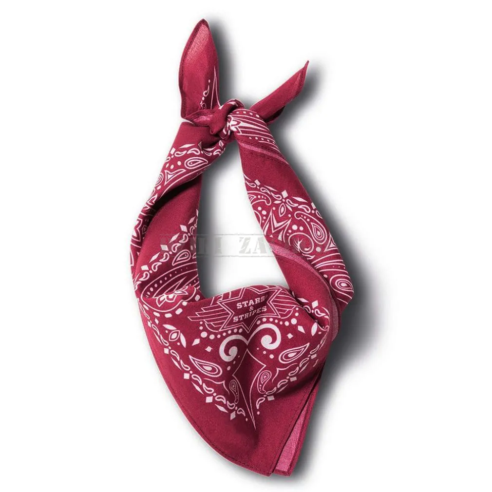 bandana STARS bordowa
