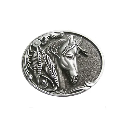 klamra do paska KOŃ Z PIÓRAMI I