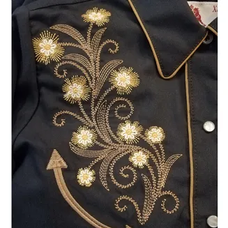 koszula kowbojska 081DA01 CZARNA - 2