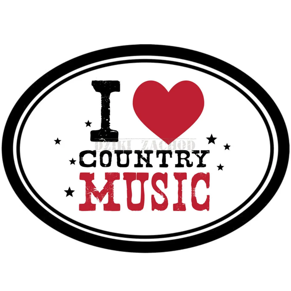 naklejka I LIKE COUNTRY MUSIC
