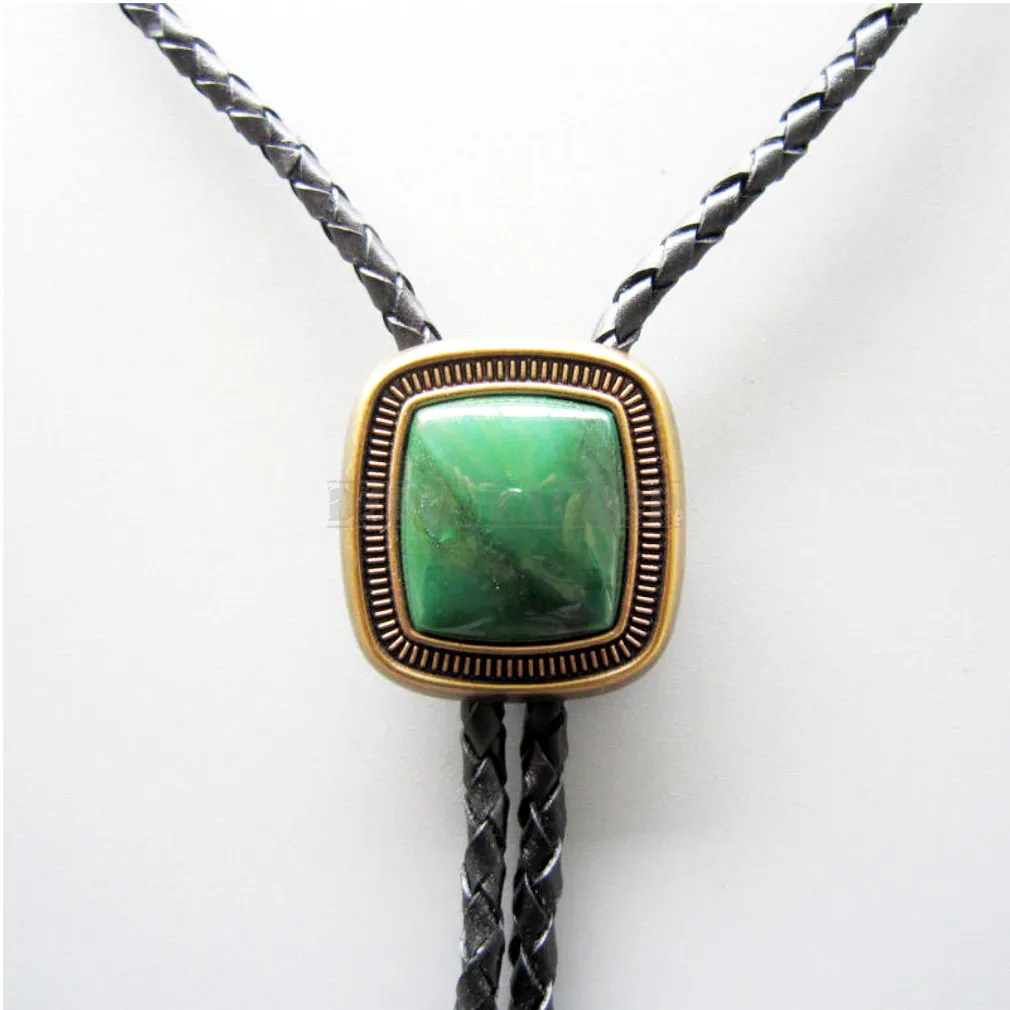 bolo krawat kowbojski GREEN STONE