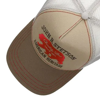 czapka z daszkiem STETSON trucker  AMERICAN HERITAGE sand/khaki - 2