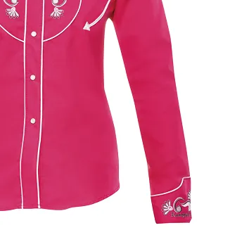 koszula kowbojska 017DA01 FUKSJA - 4