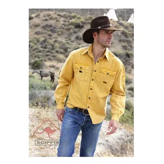 koszula COWRA mustard - 2