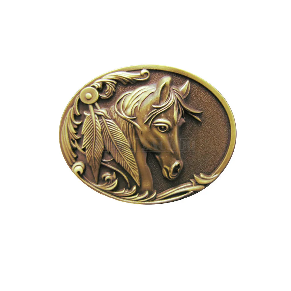 klamra do paska KOŃ Z PIÓRAMI III