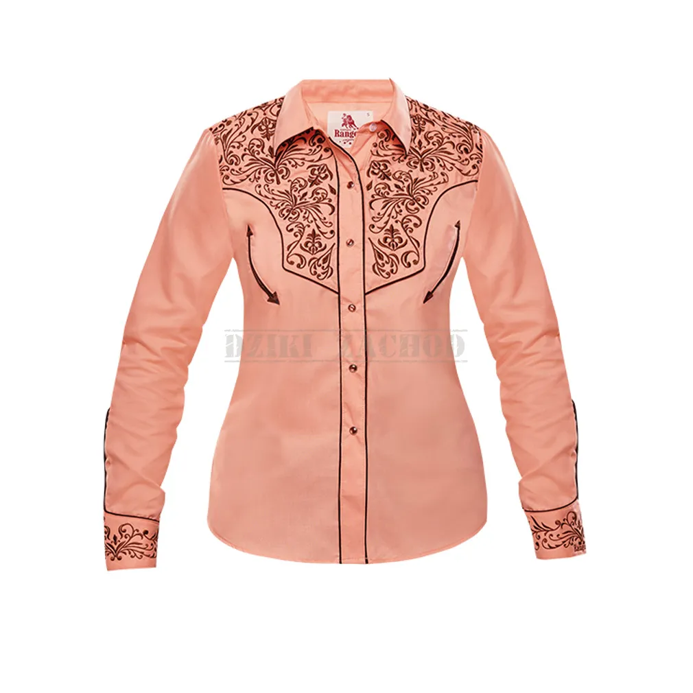 koszula kowbojska 046DA01 KORAL