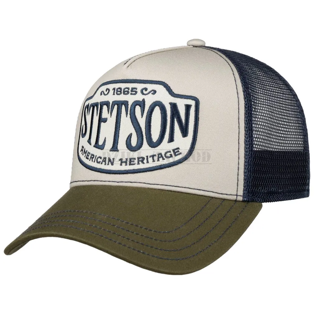 czapka z daszkiem STETSON trucker WETERN PATCH