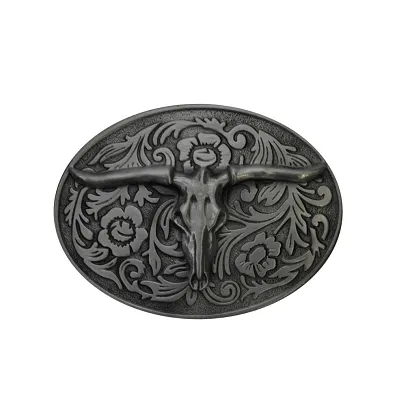 klamra do paska CZASZKA LONGHORN