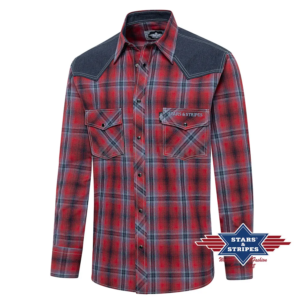 koszula kowbojska HANK red