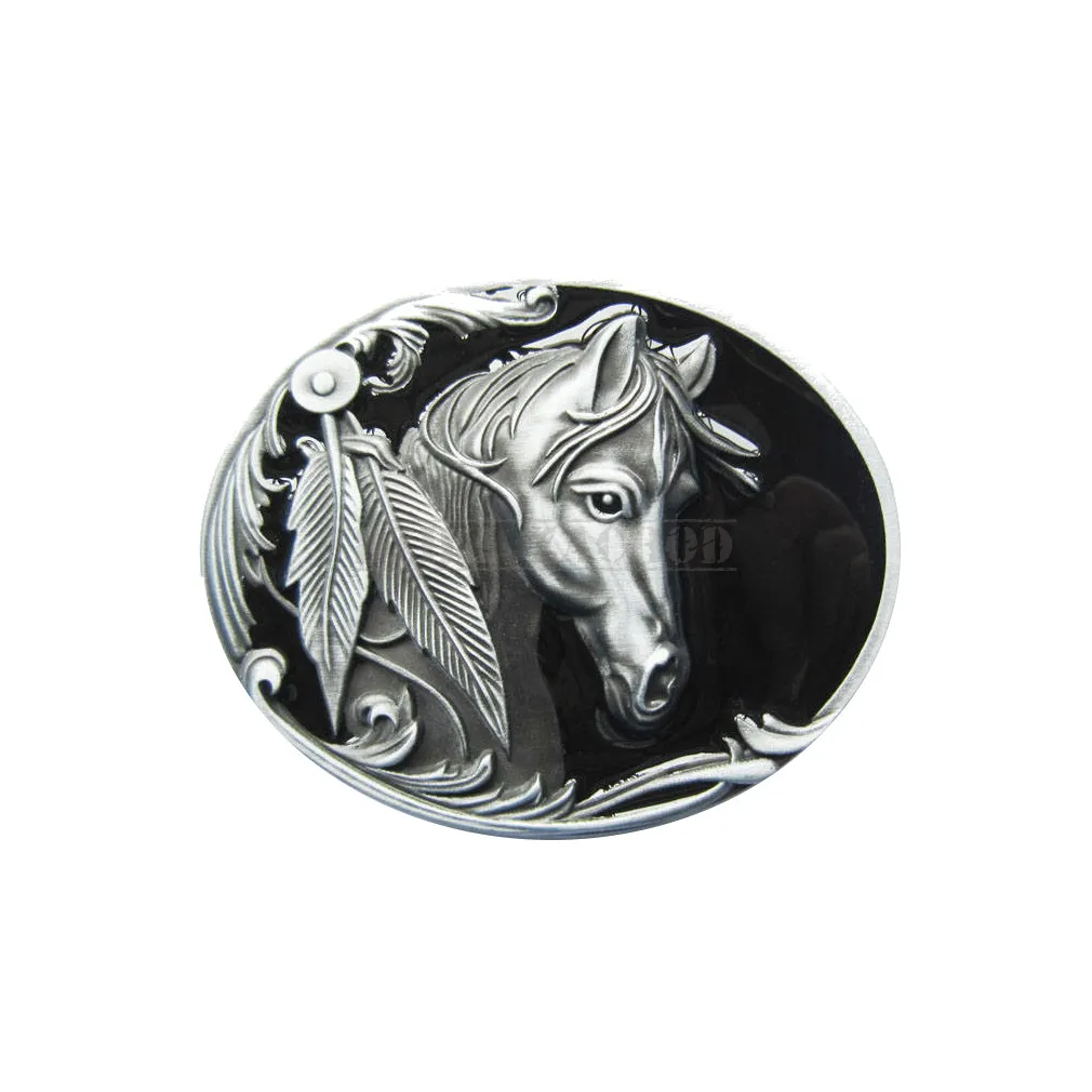 klamra do paska KOŃ Z PIÓRAMI IV